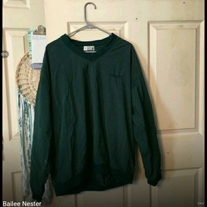 Izod nylon waterproof sweat shirt large nwot